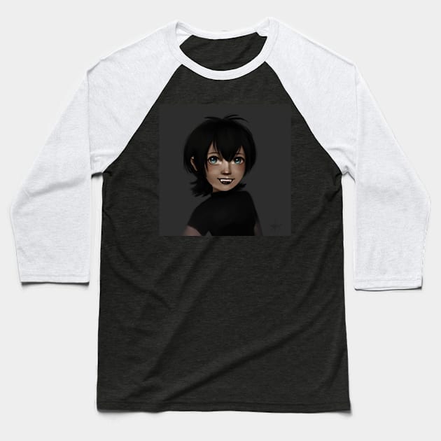 Mavis Baseball T-Shirt by LenellyArt